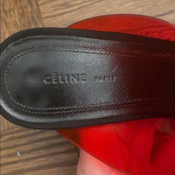 Celine Red/Black Heels - Picture 9 of 10